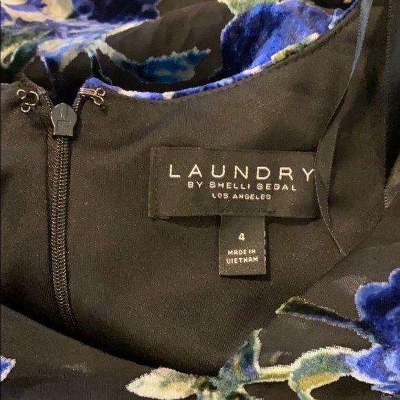 Laundry by Shelli Segal Velvet Burnout Dress NWT - Picture 12 of 13